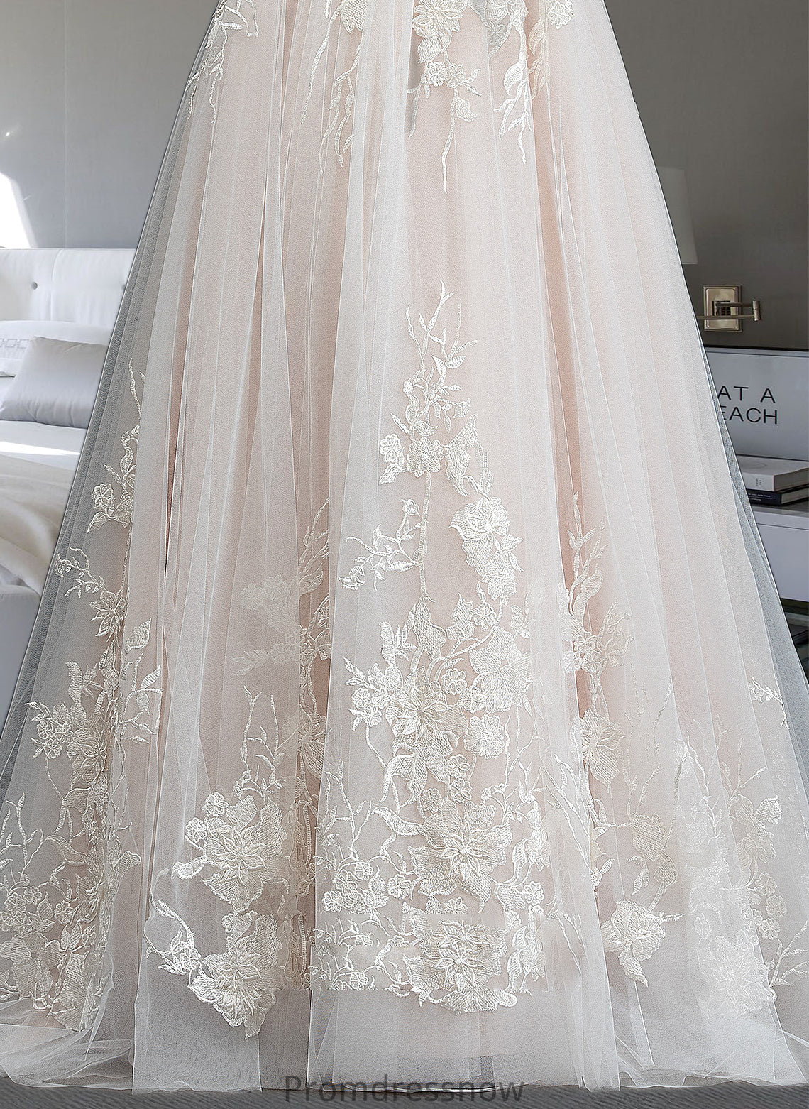 Liz Ball-Gown/Princess Sweetheart Sweep Train Tulle Wedding Dress HPP0013685