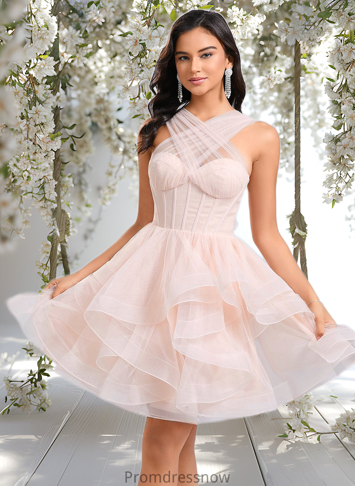 Sydney Ball-Gown/Princess Sweetheart Short Tulle Homecoming Dress HPP0025667