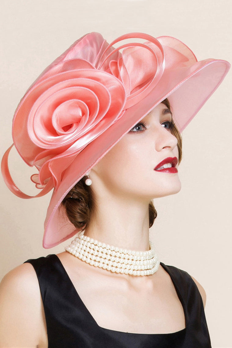 Ladies' Fashion Organza With Bowler/Cloche Hat