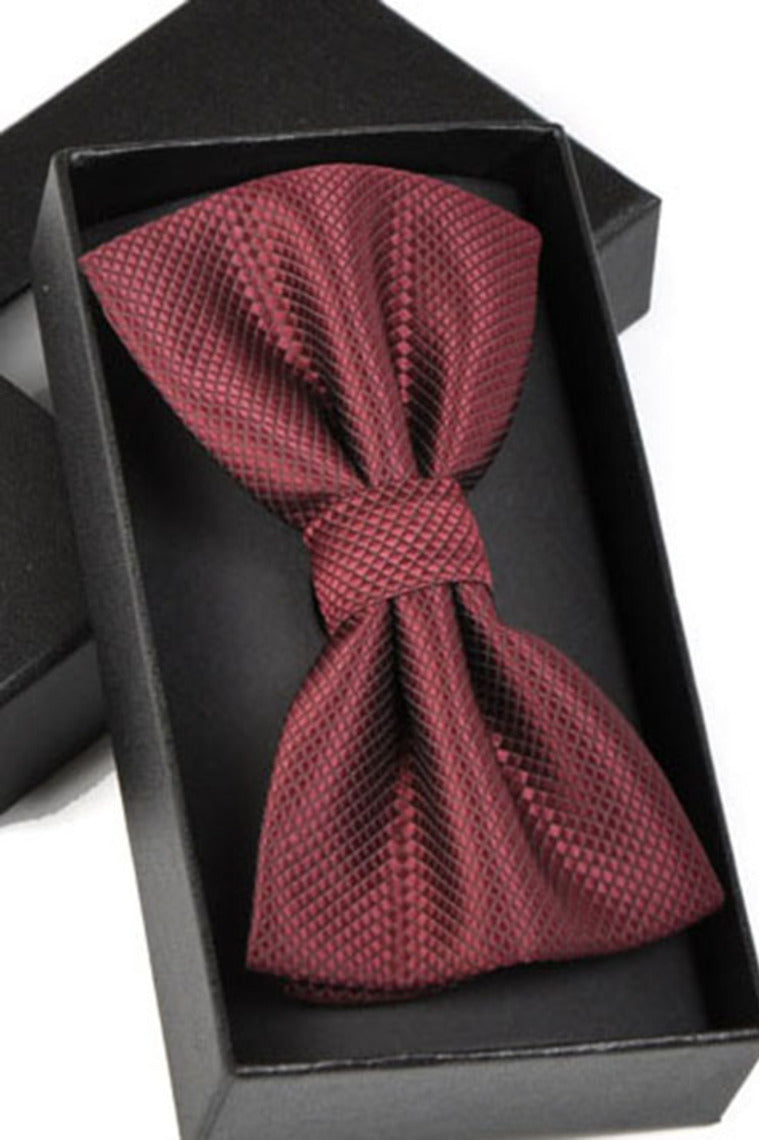 Fashion Polyester Bow Tie Burgundy