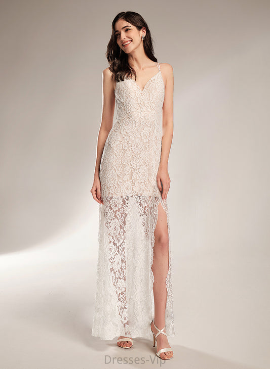 Wedding Dresses Sheath/Column Lace Wedding Sasha Dress V-neck Floor-Length