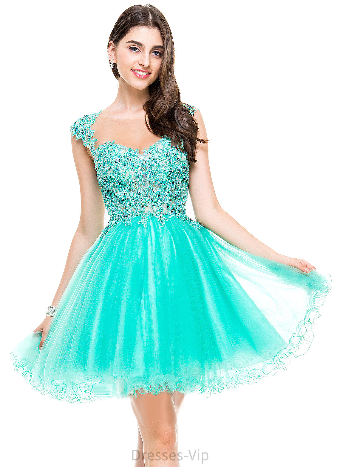 Short/Mini A-Line Lace Homecoming Dresses With Beading Dress Appliques Tulle Sequins Homecoming Liberty Sweetheart