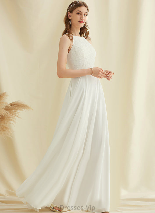 Wedding Floor-Length Wedding Dresses Carley Lace Dress A-Line Chiffon