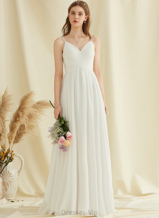 Wedding Dresses Floor-Length Wedding Chiffon Deanna A-Line V-neck Dress