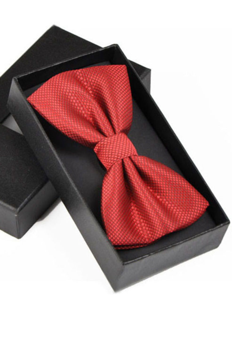 Fashion Polyester Bow Tie Red