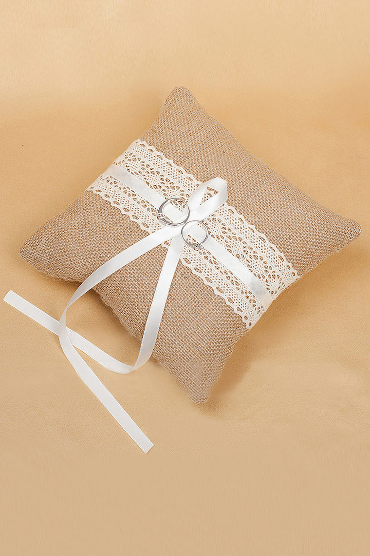 Gorgeous Ring Pillow With Bow/Lace