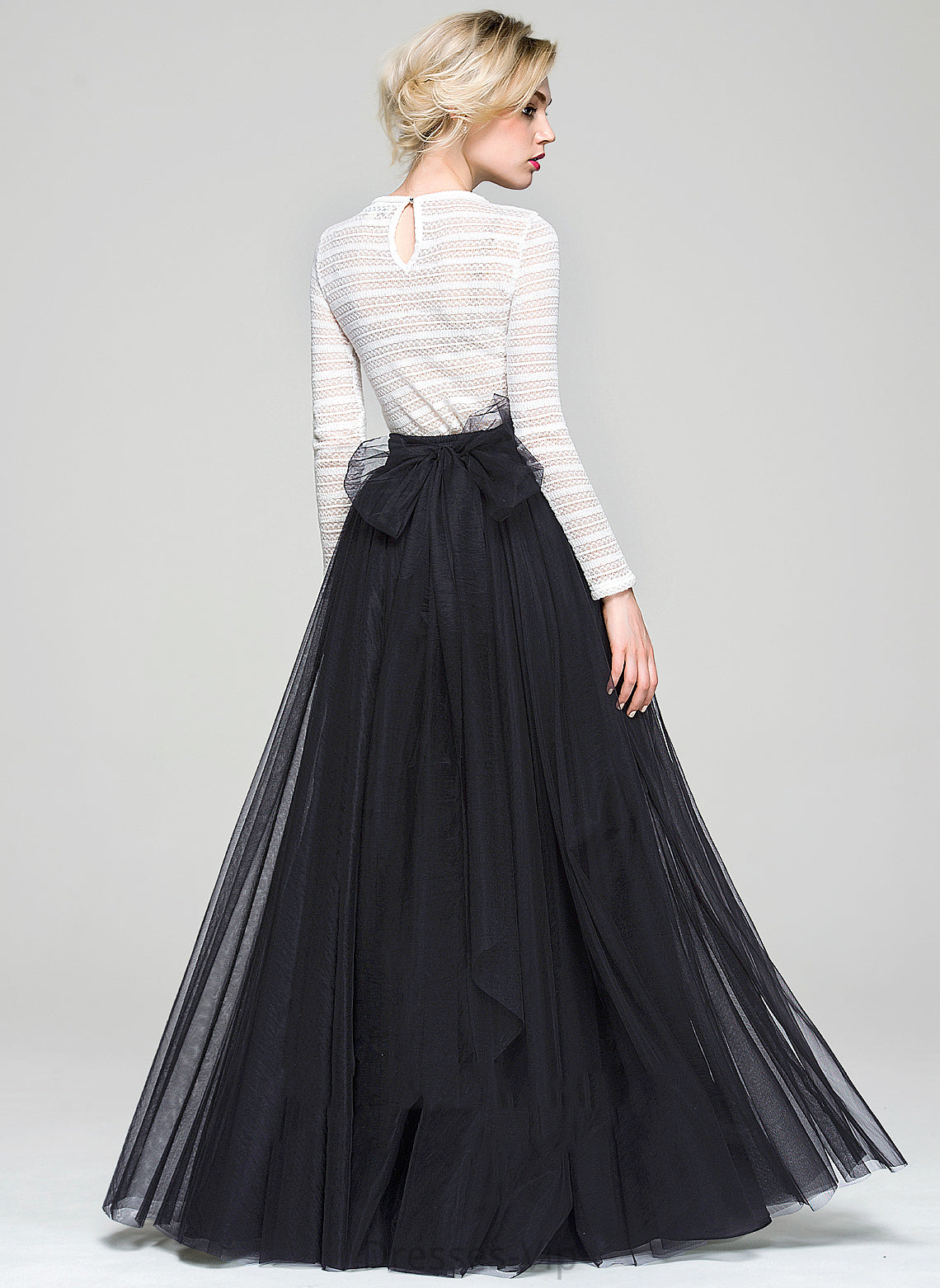 Floor-Length A-Line/Princess Tulle Cocktail Josie Skirt Cocktail Dresses