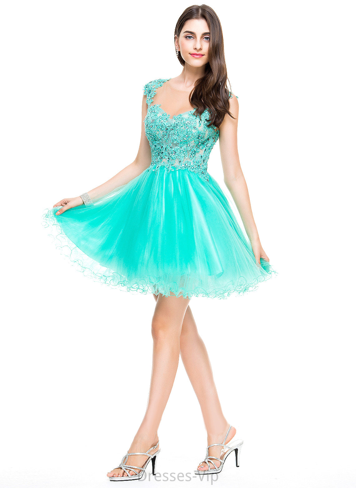 Short/Mini A-Line Lace Homecoming Dresses With Beading Dress Appliques Tulle Sequins Homecoming Liberty Sweetheart