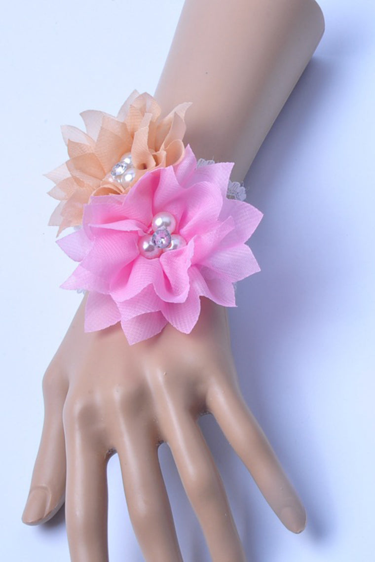 Unique Lace/Chiffon Wrist Corsage