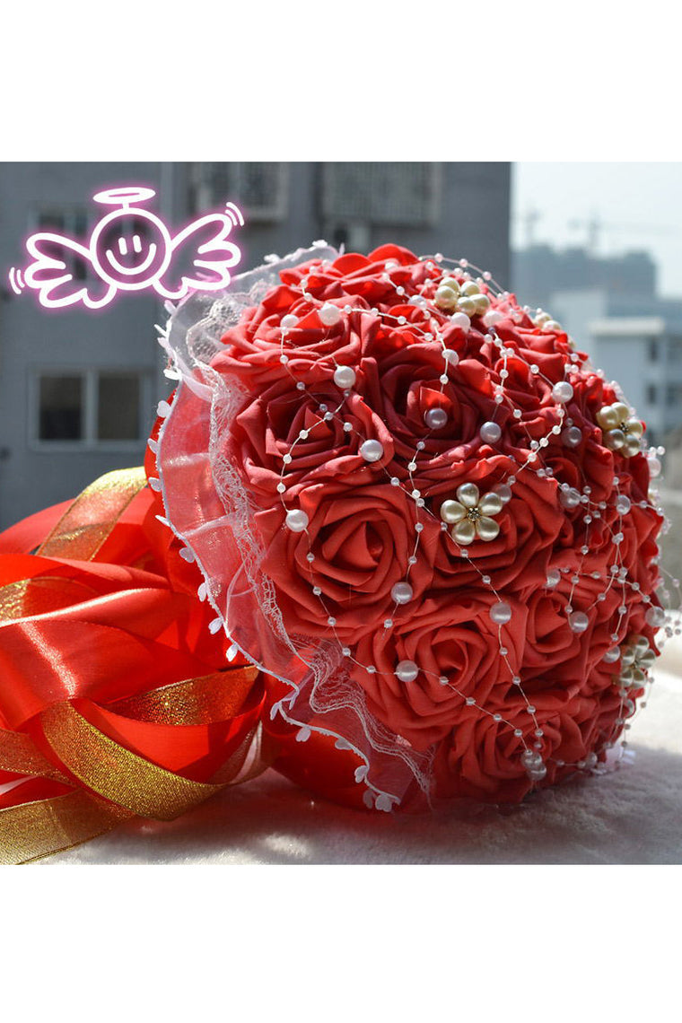 Graceful Round Foam Bridal Bouquets