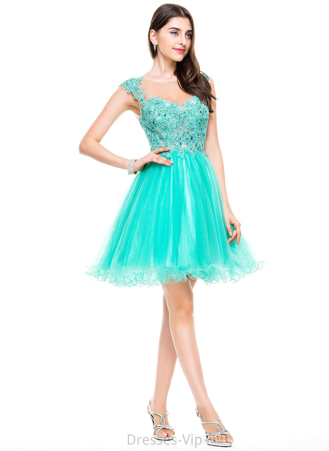 Short/Mini A-Line Lace Homecoming Dresses With Beading Dress Appliques Tulle Sequins Homecoming Liberty Sweetheart