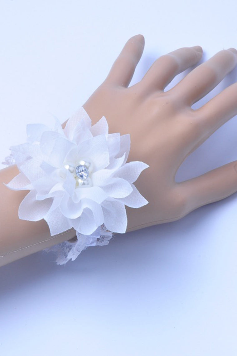 Unique Lace/Chiffon Wrist Corsage