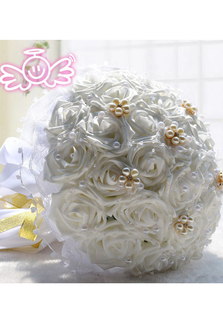 Graceful Round Foam Bridal Bouquets