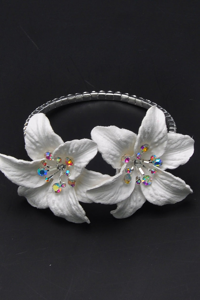 Delicate Free-Form Satin Wrist Corsage